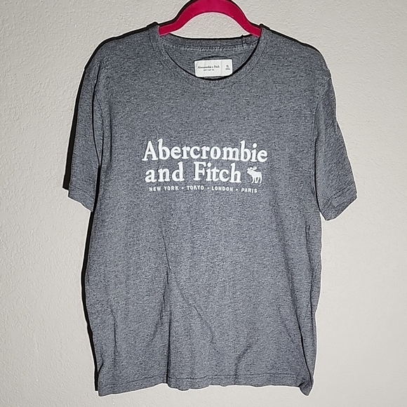 Abercrombie & Fitch Tops - Abercrombie & Fitch women's t-shirt soft tee size XL Gray has fuzzies see pic